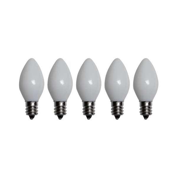 Santas Forest LED Filament Retro Replacement Bulb, Opaque, C7, White 25781 - main