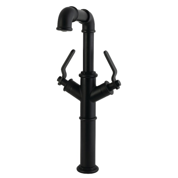Kingston Brass Double-Handle Vessel Sink Faucet, Matte Black LS6600KL - main