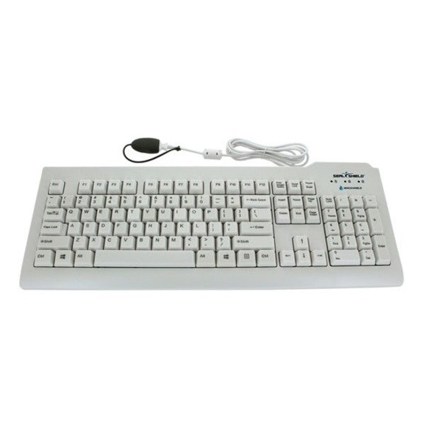 Sealshield Seal Shield Silver Seal Glow Waterproof Keyboard Long Cable SSWKSV207GL - main