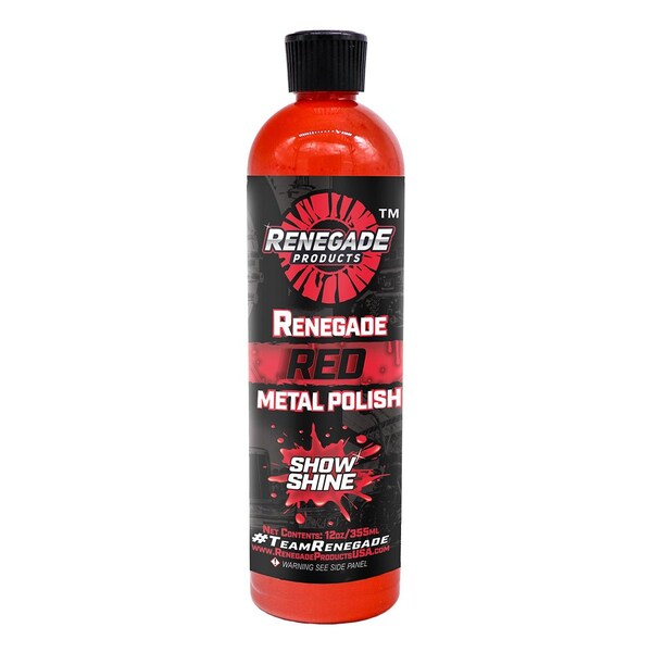 Renegade Products Usa Renegade Red Show Shine Liquid Metal Polish 12 Oz. LFGRPCLRR12OZ - main
