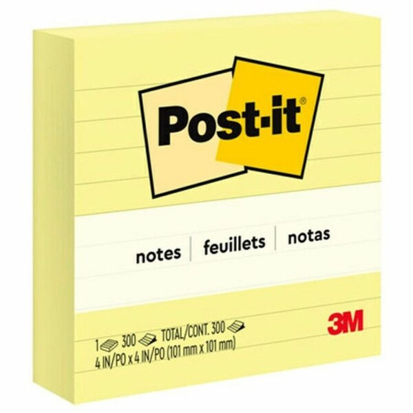 Post-It reg Notes Original Lined Notes, Yellow MMM675YL - main