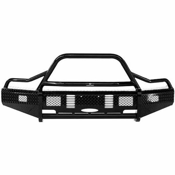 Ilc Repl. For Ford F150 Year 2017 Summit Black Steel Bullnose Front Bumper 12 Gauge Whoop Camera A WZ-EDBE-9 - main