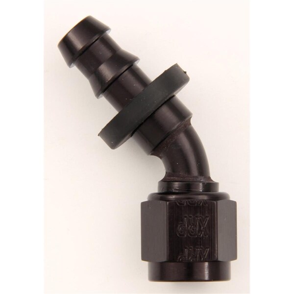 Hands On No.8 45 deg Push-On Hose End, Black HA3625094 - main