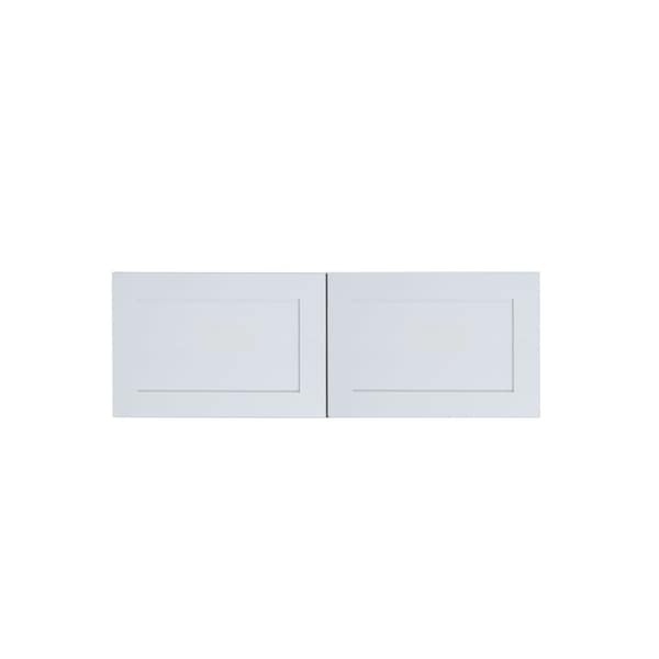 Cambridge Everest 36 in. W x 24 in. D x 12 in. H Ready to Assemble Shaker Wall Bridge Kitchen Cabinet in White SA-W361224-SW-KIT - main