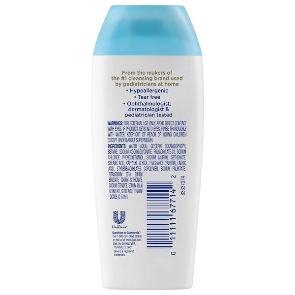 Baby Dove Tip to Toe Rich Moisture Body Wash, 1.8 Ounce, 48PK 68197621 - main