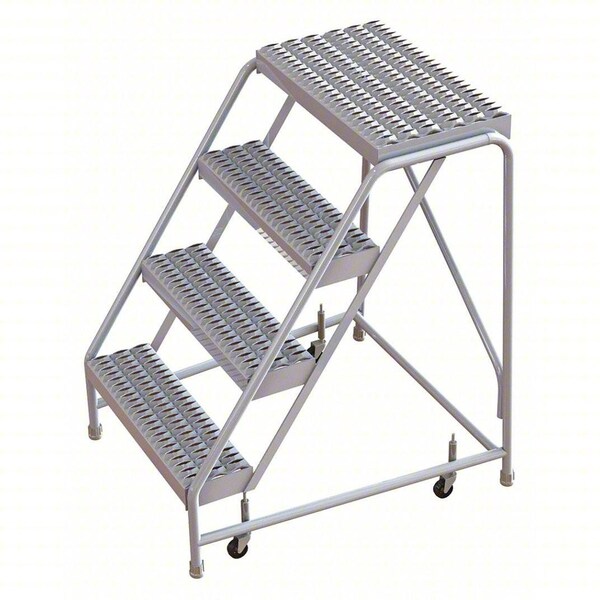 Tri-Arc 3.3 ft H Aluminum Rolling Ladder, 4 Steps, 350 lb Load Capacity WLAR004245 - main
