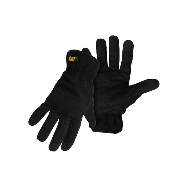 Cat 012260X Utility Gloves, XL, Elastic Wrist Cuff, Black CAT012260X - main
