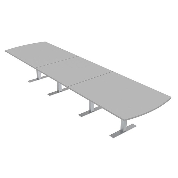 Skutchi Designs 16 Person Conference Table With Power Unit | 16' Arc Rectangle Table | Harmony Series HAR-AREC-48X192-T-U779-NA - main