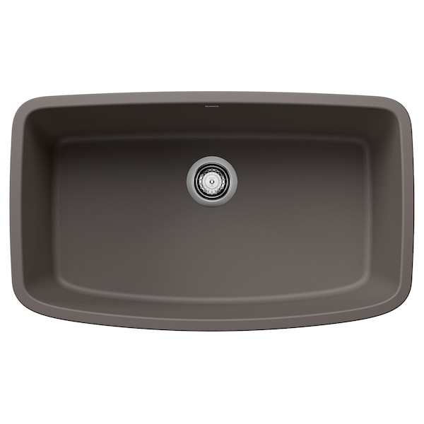 Blanco Valea Super Single Bowl, Volcano Gray 443128 - main
