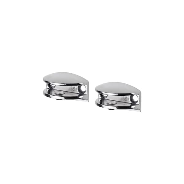 Dolle Flic 1.6 in. H X 1.6 in. W X 0.8 in. D Silver Metal Shelf Clips 15743 - main