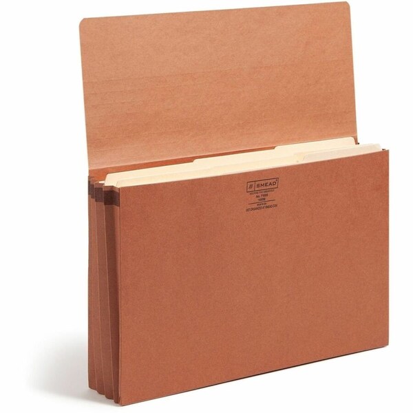Smead Wallet, 312 Expansion, Flap with Cloth Tie Closure, Legal Size, Redrope, Red Rope SMD71055 - main