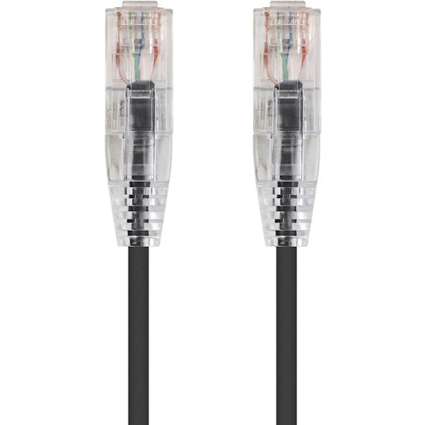 Monoprice Slimrun Cat6 Utp Cable-6-Inch Black 13508 - main