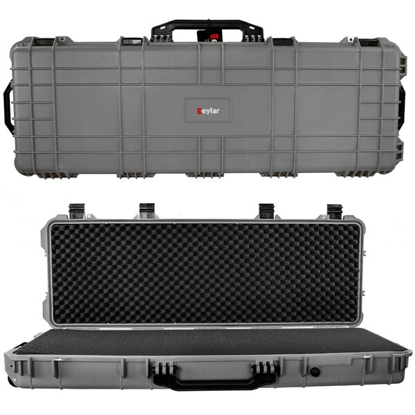 Eylar 44in Roller Hard Rifle Case Waterproof w/ Foam Gray SA00008-GRA - main