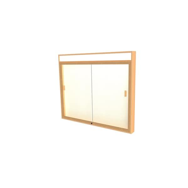 Ghent Light Header Wall Case 50x42x4, Plaque 885-HB-PB - main