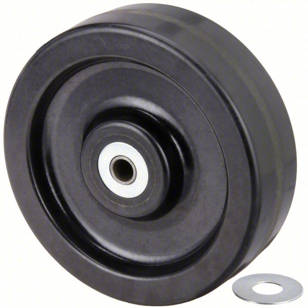 Zoro Select Caster Wheel, 10"dia, 2,500 lb, Black P-PH-100X025/075R - main