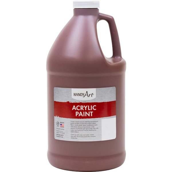 Handy Art Acrylic Paint Half Gallon, Burnt Sienna 102-085 - main