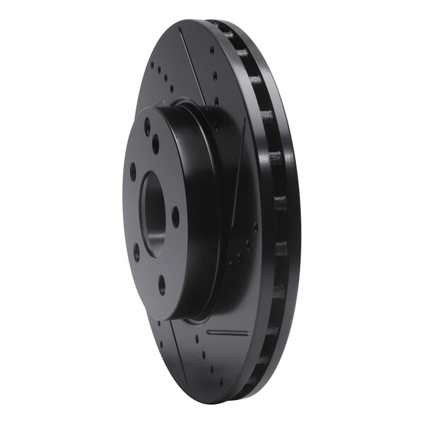 Dynamic Friction Co DFC Brake Rotor - Drilled and Slotted - Black 633-63050R - main