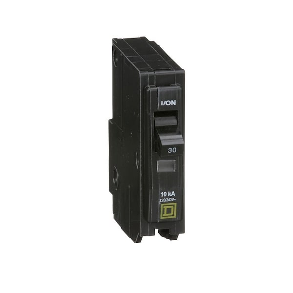 Square D Miniature Circuit Breaker, QO Series, 30A, 1 Pole, 120/240V AC, 10kA at 120/240V AC QO130CP - main