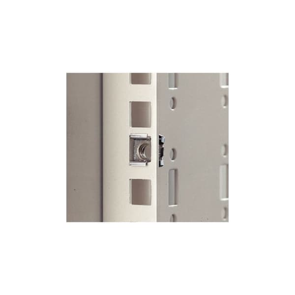Rittal Captive Nut, M6-1.00, Cage Nut Shape, Steel, Not Graded, Zinc Plated Finish, 50 PK 2092200 - main