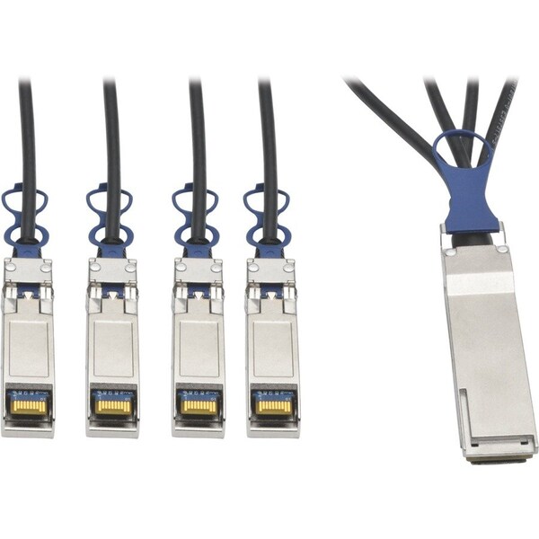 Tripp Lite QSFP+ to 10GbE SFP+ Passive Copper Breakout Cable 1M 3FT 40GbE N281-01M-BK - main