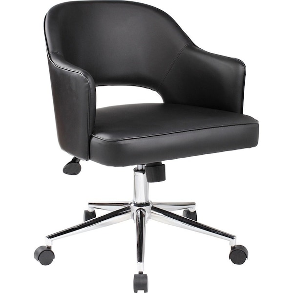 Boss Office Products Black Caressoftplus Hospitality Chair B486C-BK - main
