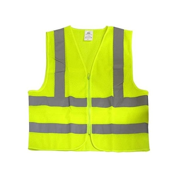 Neiko High-Visibility Safety Vest with Reflective Strips, Neon Yellow, XXX-Large for Safety 53960A - main