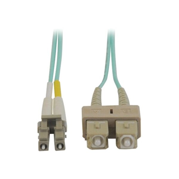 Eaton Tripp Lite Series 10Gb Duplex Multimode 50/125 OM3 LSZH Fiber Patch Cable LC/SC - Aqua, 1M 3 N816-01M - main