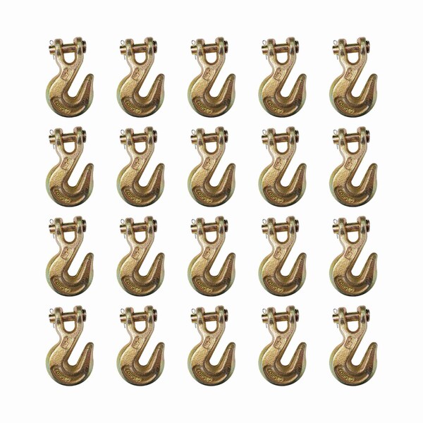 Tie 4 Safe G70 1/2'' Clevis Grab Hooks Tow Chain Hook Flatbed Truck Trailer Tie Down, 20PK FH406-12-20 - main