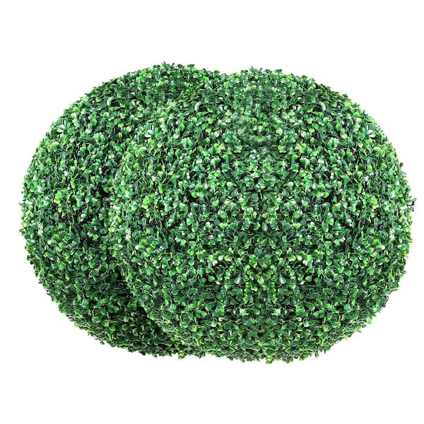 Vevor Artificial Topiaries Boxwood Trees, 20 in. Tall - Ball-Shape Faux Topiaries Plant, 2PK RGZWXJQ20YC04FIJEV0 - main