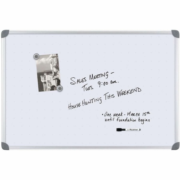 Quartet Magnetic DryErase Board, Gray QRT79378 - main