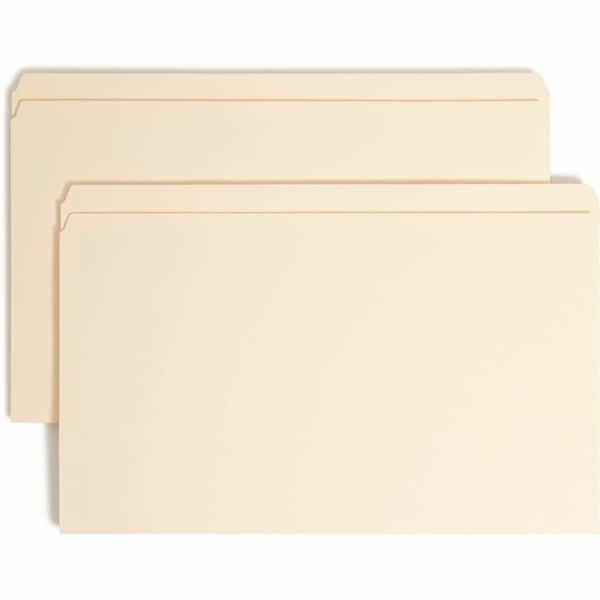 Smead TOP TAB 1-FASTENER FOLDERS, STRAIGHT TAB, LEGAL SIZE, 11 PT. MANILA, 50PK 19510 - main