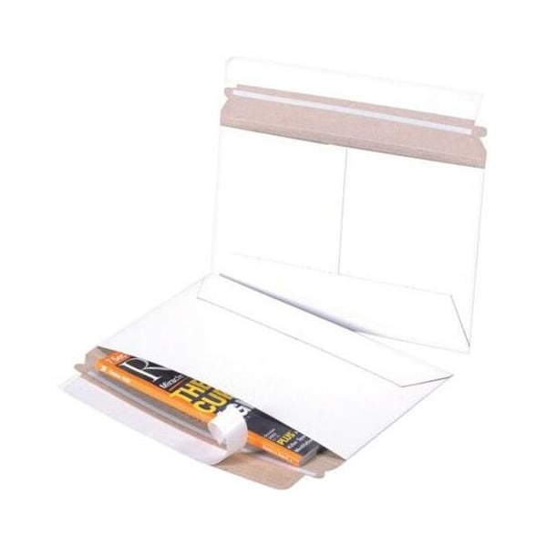 Partners Brand Side Loading Flat Mailers, 12 1/4" x 9 3/4", White, PK100 RM129 - main