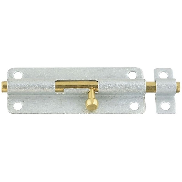 National Hardware 5" Galv Barrel Bolt N151-910 - main