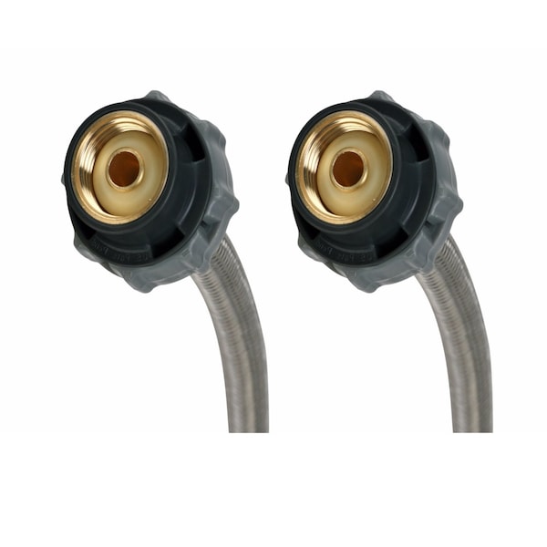 Fluidmaster Click Seal 1/2 in. FIP X 1/2 in. D FIP 30 in. Stainless Steel Supply Line B4F30CS - main
