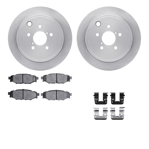 Dynamic Friction Co DFC Brake Rotor with 5000 Brake Pads and Hardware Kit 6512-13153 - main