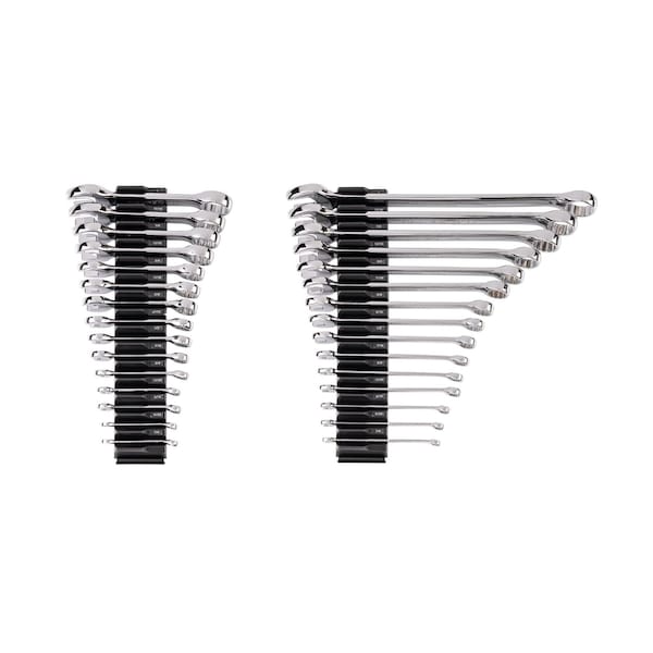 Tekton Stubby and Standard Length Combination Wrench Set with Modular Organizers, 30-Piece (1/4 - 1 in.) WCB95908 - main