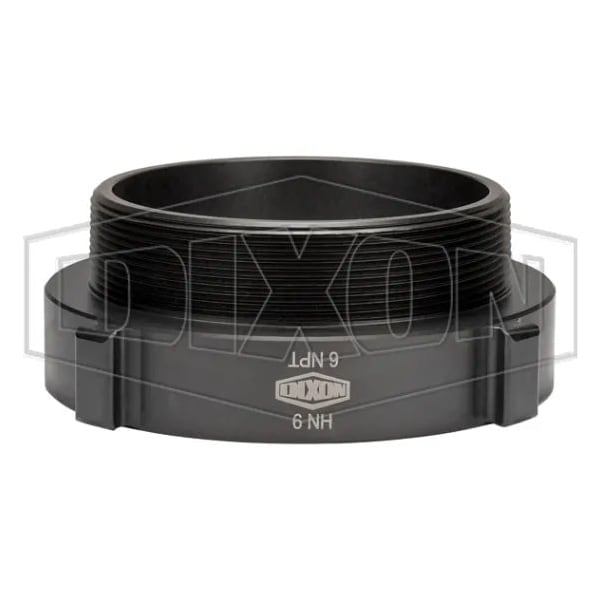 Dixon Style N37 Rocker Lug Hydrant Adapter, 6 in, Female NST NH x MNPT, Aluminum, Hardcoat Anodized N37-60F60T - main
