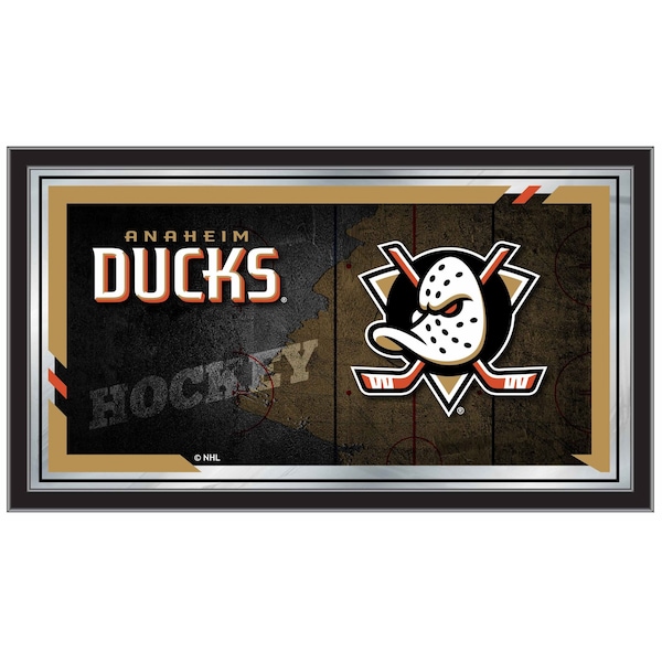 Holland Bar Stool Co Anaheim Ducks 15" x 26" Hockey Collector Mirror by Holland Bar Stool Company MColAnaDks - main