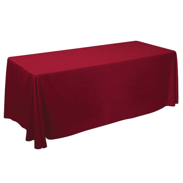 Showdown Displays 6 Ft Value Lite Table Throw - Red 116001-RED - main