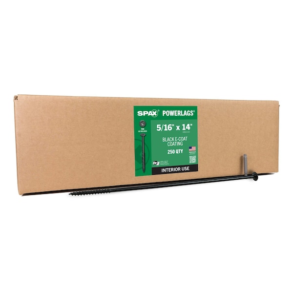 Spax 5/16 in x 14 in Interior Structural Wood Lag Screws Powerlags Pancake Head T-Star Bulk Pail, 250PK 3601770803500 - main