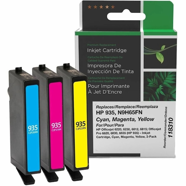Clover Imaging Group Imaging Remanufactured Cyan, Magenta, Yellow Ink Cartridges 118310 - main