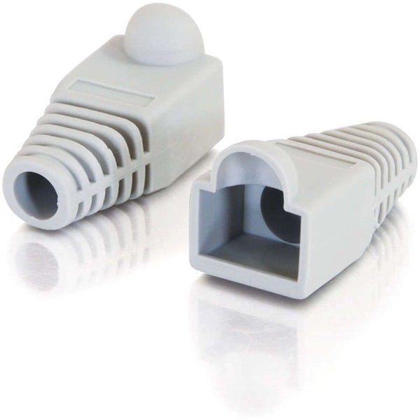 C2G RJ45 PLUG COVER 6.0MM OD GRAY 50PK TAA, 50PK 4754 - main