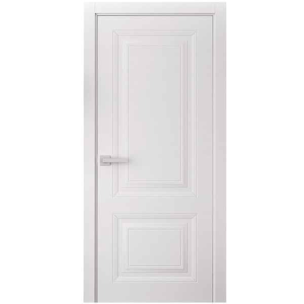 Sartodoors Interior Door 18 x 84 inches, BASIC 9422 White, Single Regular Panel Frame Handle, Bathroom Bedro BASIC9422ID-SKIN-1884 - main