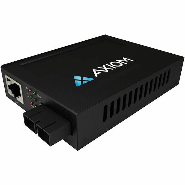 Axiom TAA POE+ RJ45 TO SC MMF MEDIA CONV AXG100205 - main