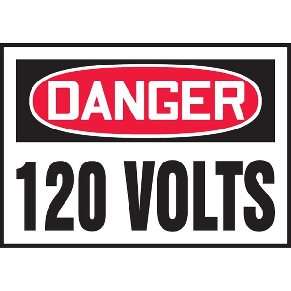 Accuform Danger Safety Label LELC153VSP - main