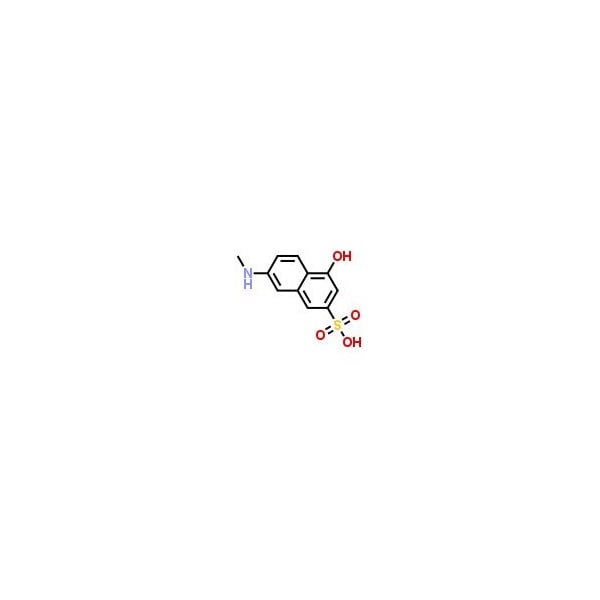 Ak Scientific 4-Hydroxy-7-methylamino-2-naphthalenesulfonic acid (1g), CAS 22346-43-6 F504-1g - main