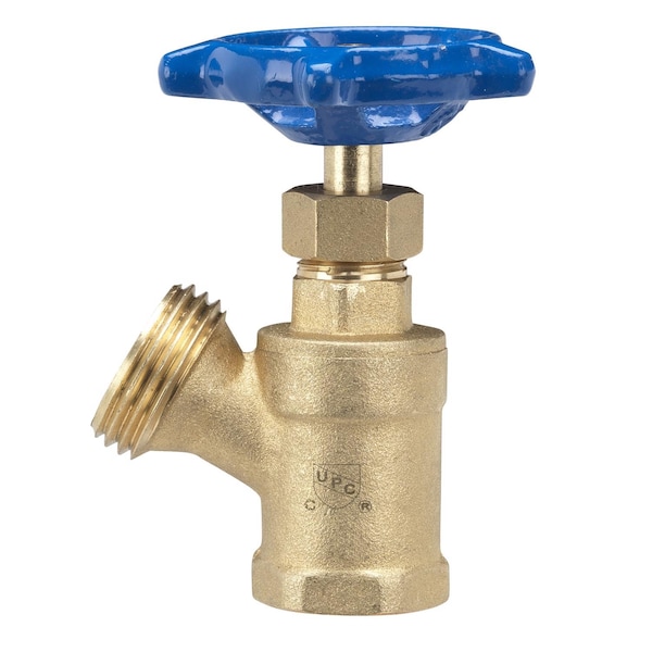 B & K Homewerks 1/2 in. X 3/4 in. FIP x MHT Brass Boiler Drain Valve VBDCONB3 - main
