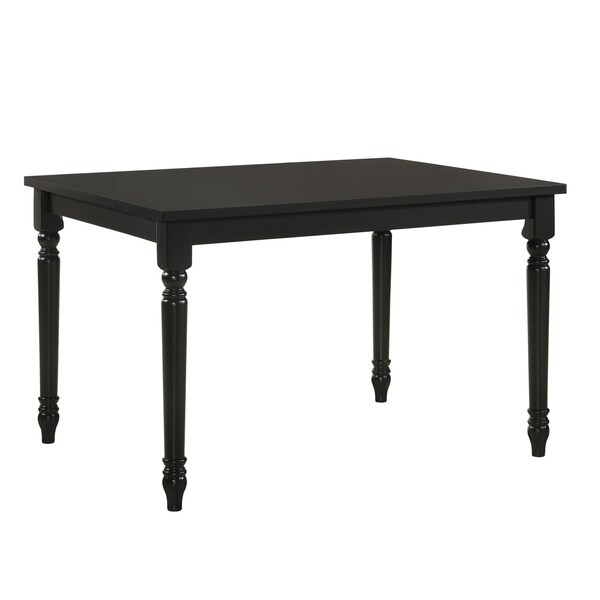 Homeroots 48" Black Solid Wood Dining Table 517757 - main