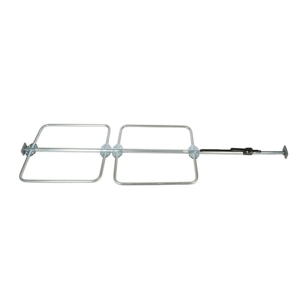 Mytee Products Cargo Load Lock Bar Kit - Steel Ratcheting 89 in-105 in w/ Bolt-On Hoop Set 1 in Round DV-GST-Hoop-Kit - main