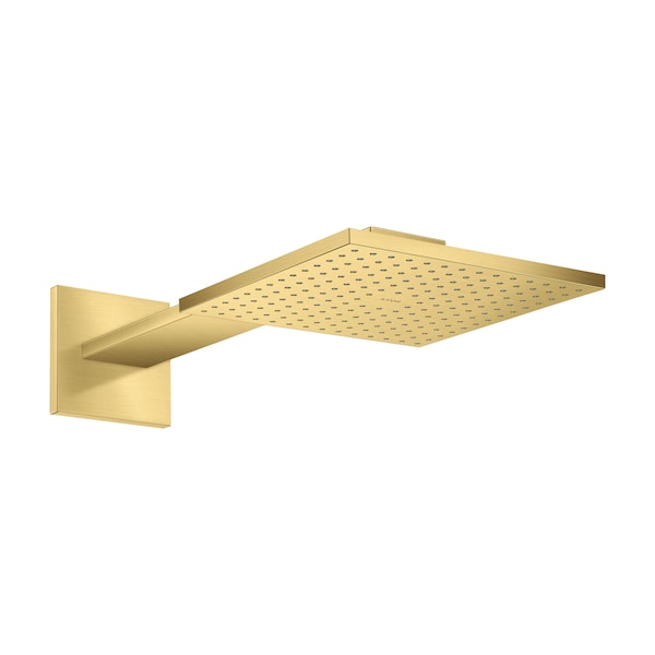 Axor ShowerSolutions Showerhead 250 Square 2- Jet with Showerarm Trim, 2.5 GPM in Brushed Gold Optic 35310251 - main